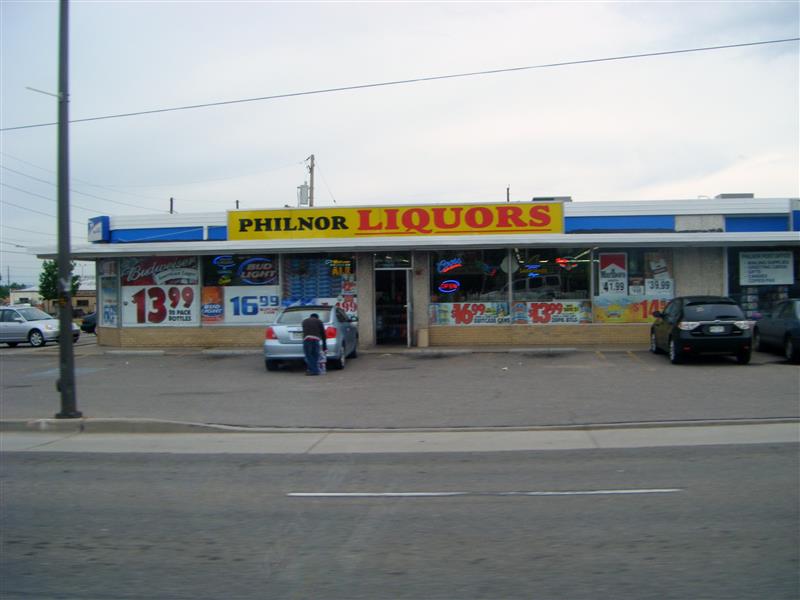 An example of a run-down liquor store.